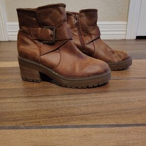 Sasha Kids Ankle Boots with Buckle